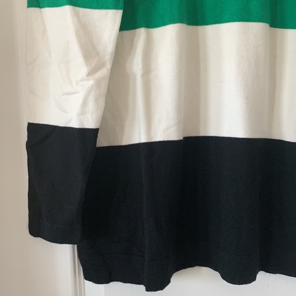 NWT AUGUST SILK Colorblock Stripes Long Sleeves Cotton Blend Sweater Size M - Picture 6 of 12